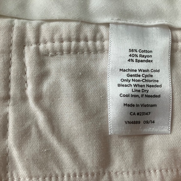 Talbots Hampshire ankle pant in peach color - Picture 5 of 5